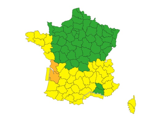 Alerte météorologique : vigilance ORANGE crues pour la confluence Garonne et Dordogne et l’estuaire de la Gironde