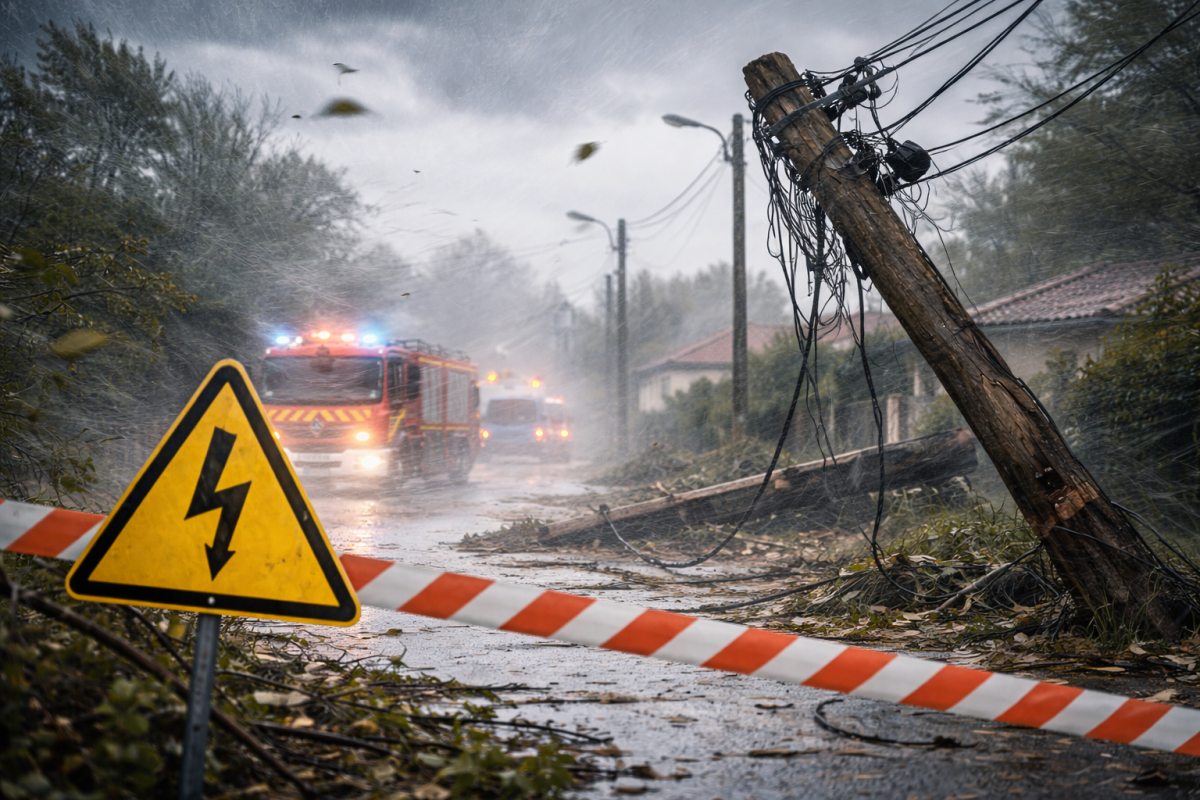 Tempête Nils : 128 000 foyers privés d’électricité en Gironde, vigilance rouge pour les crues