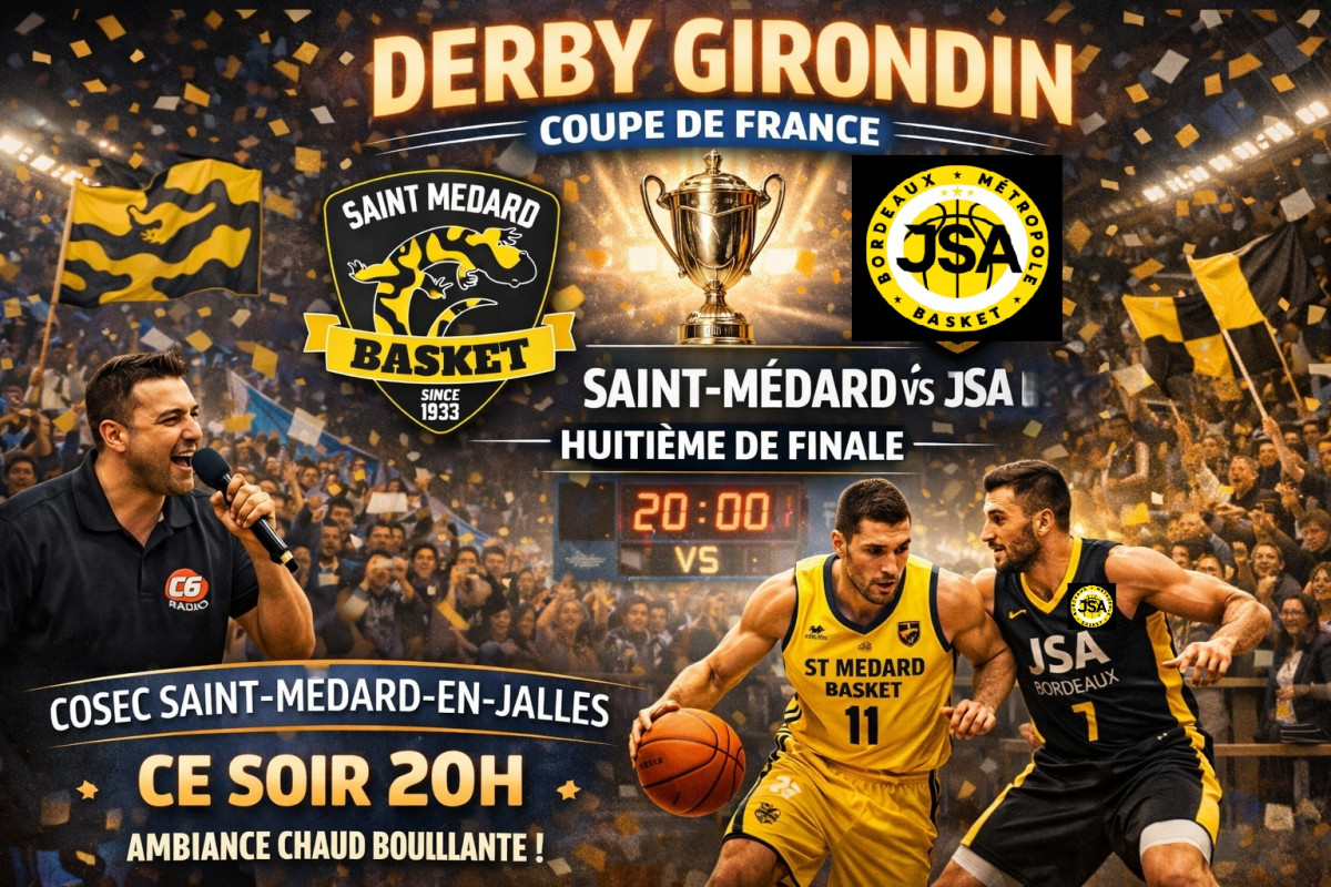 Derby girondin en Coupe : un huitième de finale sous haute intensité ce soir à Saint-Médard-en-Jalles