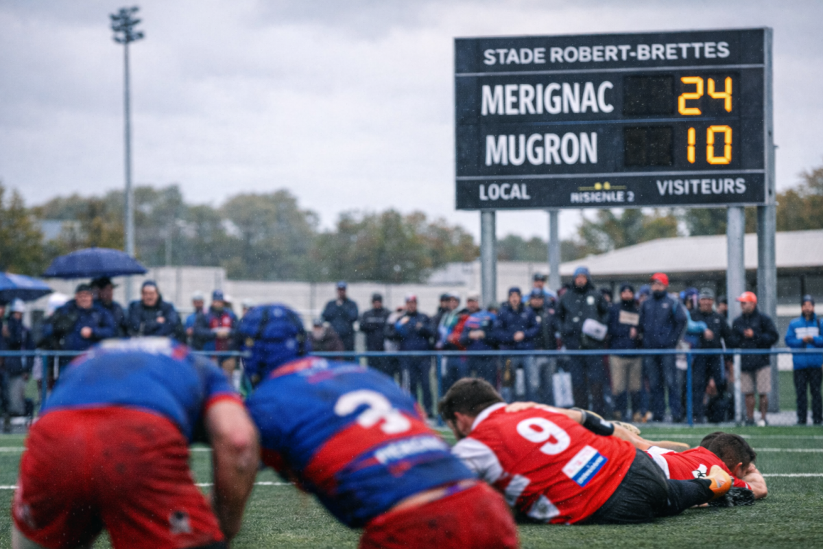 Stade Robert‑Brettes : Mérignac Rugby confirme ses ambitions malgré des conditions difficiles