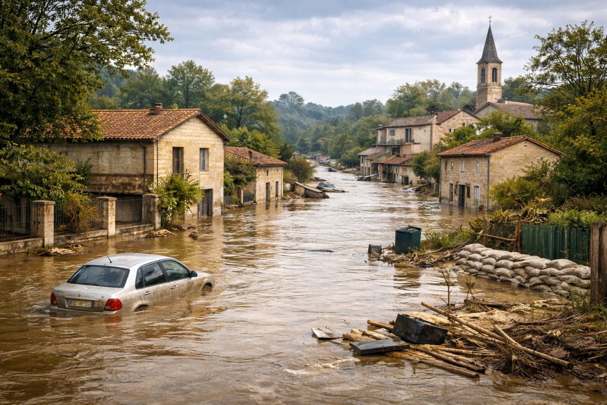 Inondations en Gironde : lancement d’une procédure accélérée de reconnaissance de catastrophe naturelle